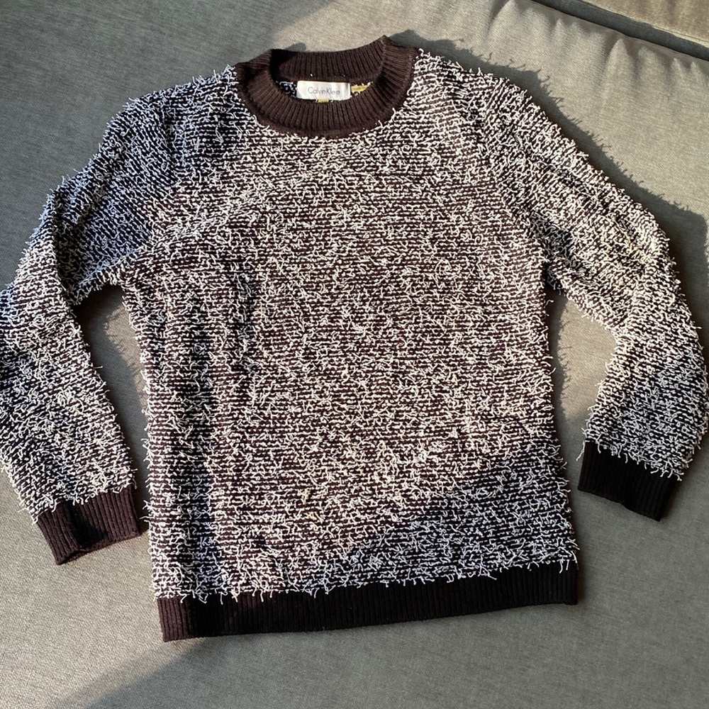 Calvin Klein Sweater, Black & White, Size XS